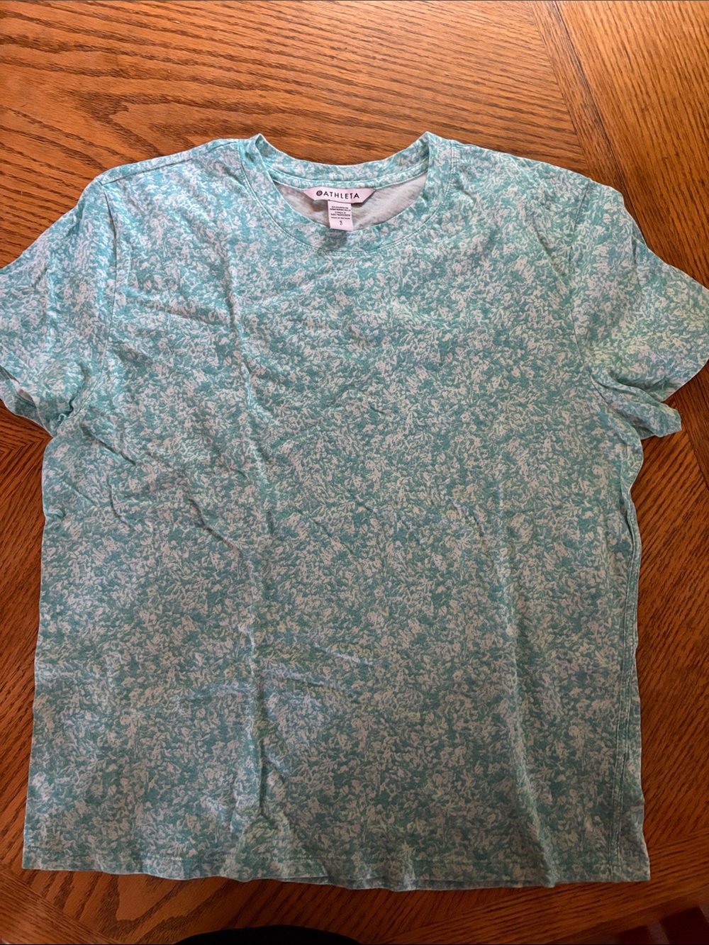 Athleta Daily Relaxed Organic Cotton Tee Short-Sleeve Tee Small -Medium EUC!